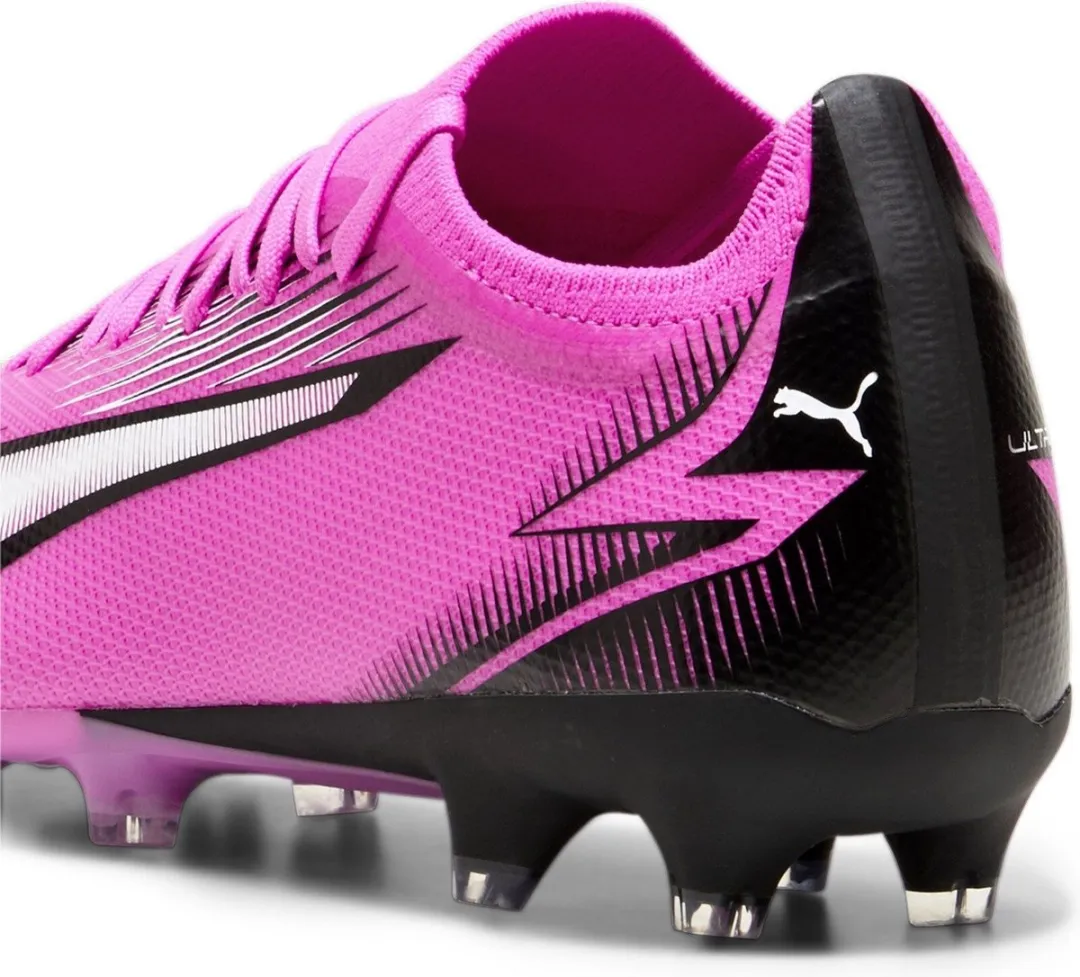 PUMA ULTRA MATCH FG/AG Sportschoenen - Poison Pink/Wit/Zwart - 42.5