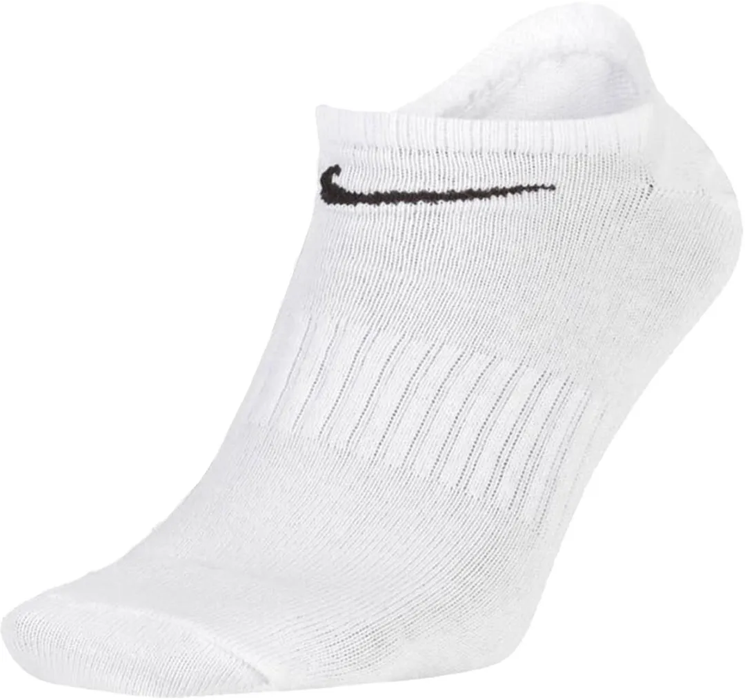 Nike Everyday Lightweight Sokken 42-46 - 3 Stuks - Wit/Zwart
