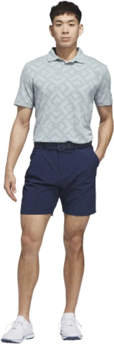 Adidas Ultimate CLSN Jacquard Heren Golfpolo - Olijf M