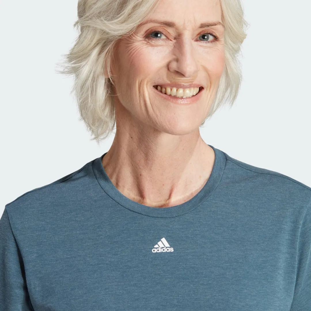Adidas Performance Train Icons 3-Stripes T-shirt M - Turquoise