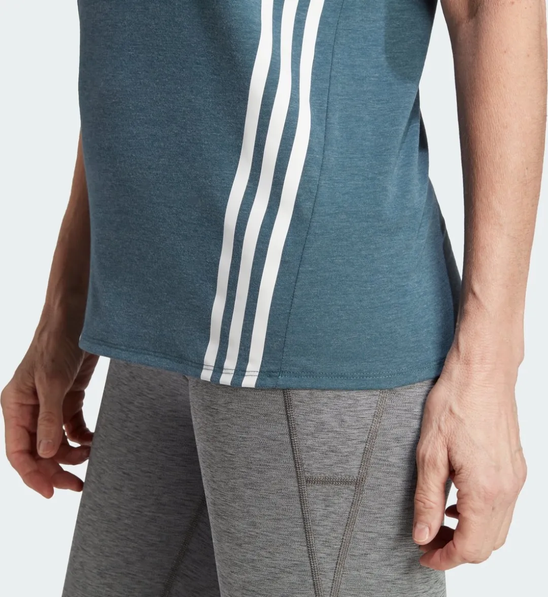 Adidas Performance Train Icons 3-Stripes T-shirt M - Turquoise