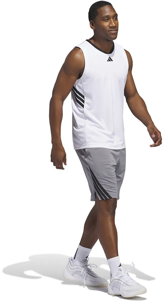 adidas Performance Legends 3-Stripes Basketbalshort JN4740 - Grijs
