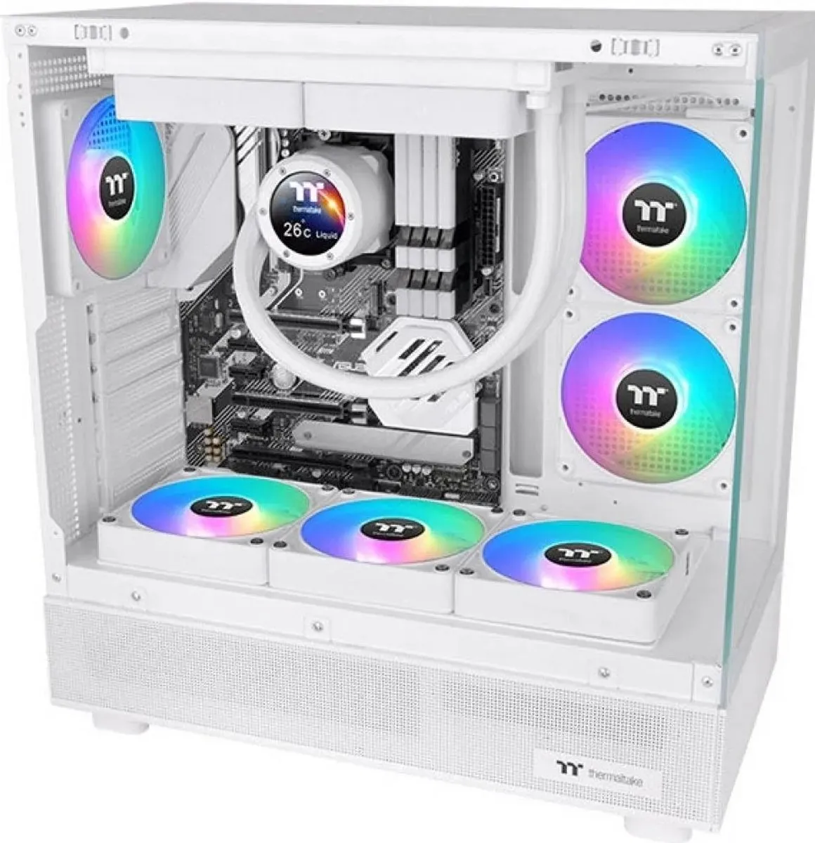 Thermaltake CT140 EX ARGB Sync Ventilator - 3x 120mm Wit