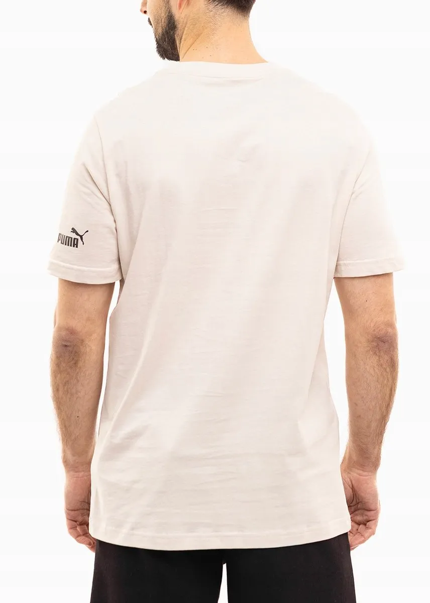 PUMA Heren Sportshirt - Beige - Katoen M
