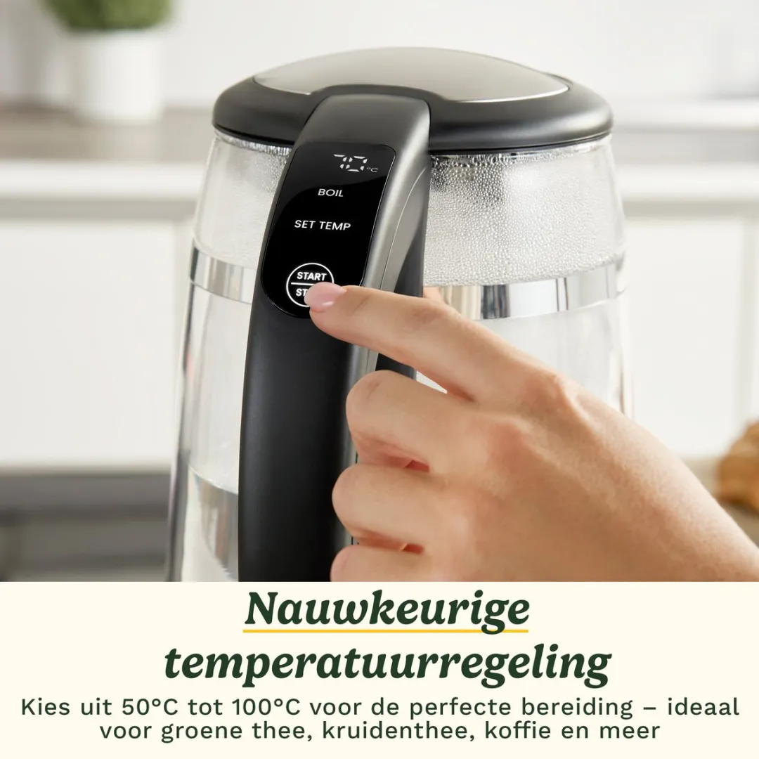 Cuisinart Waterkoker Glas 1,7L - 3000W - Grijs