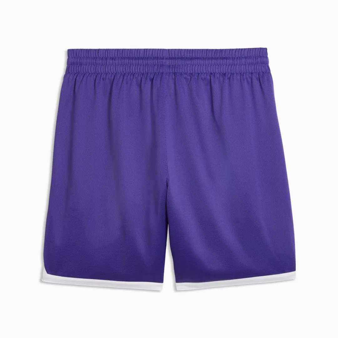 PUMA Junior Varsity Basketball Shorts 7" - S - Team Violet