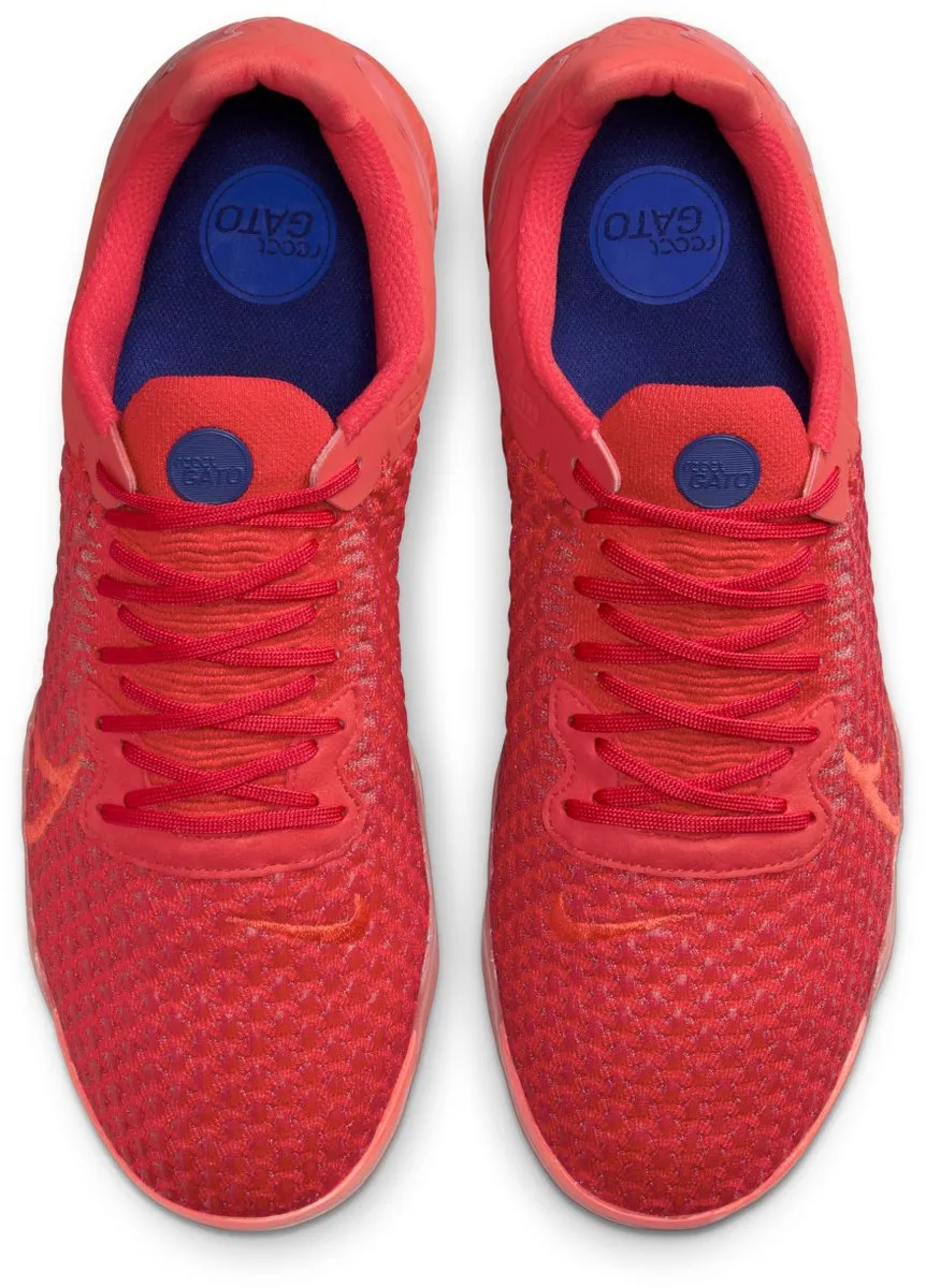 Nike React Gato IC Zaalvoetbalschoenen - Rood - Maat 45.5