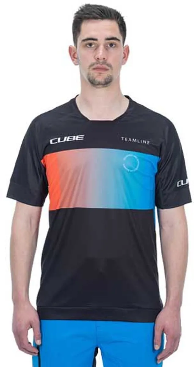 Cube Teamline Korte Mouw Enduro Trui