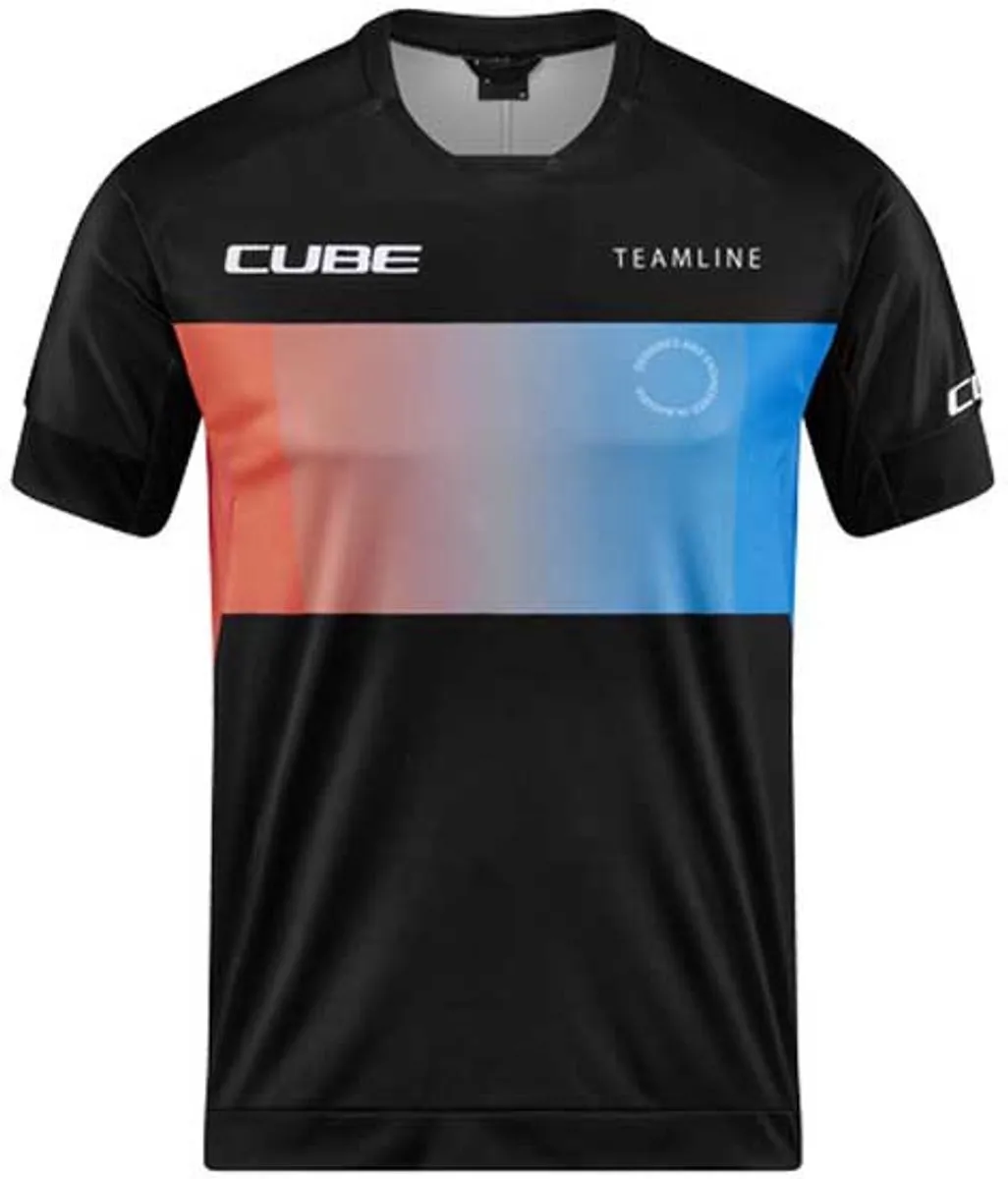 Cube Teamline Korte Mouw Enduro Trui - XL - Blauw