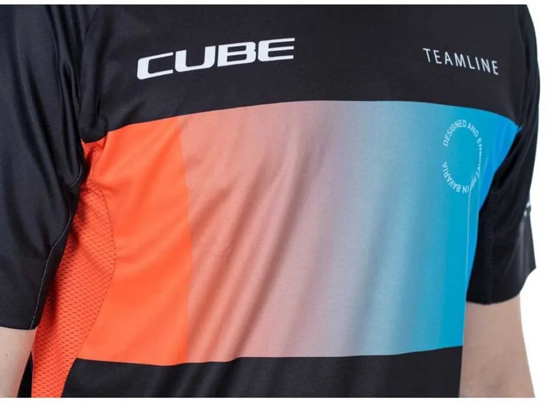 Cube Teamline Korte Mouw Enduro Trui - XL - Blauw