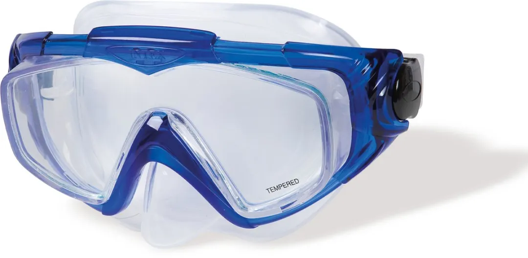Intex Aqua Siliconen Sportmasker - Blauw/Zwart