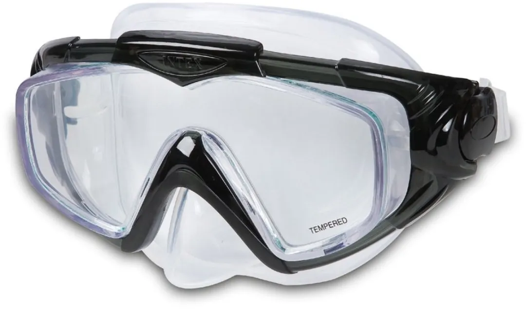 Intex Aqua Siliconen Sportmasker - Blauw/Zwart