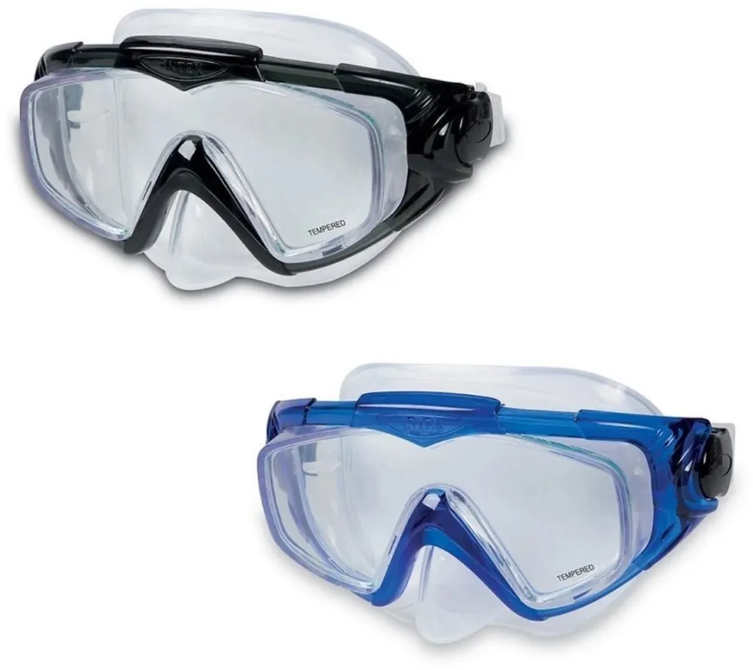 Intex Aqua Siliconen Sportmasker - Blauw/Zwart