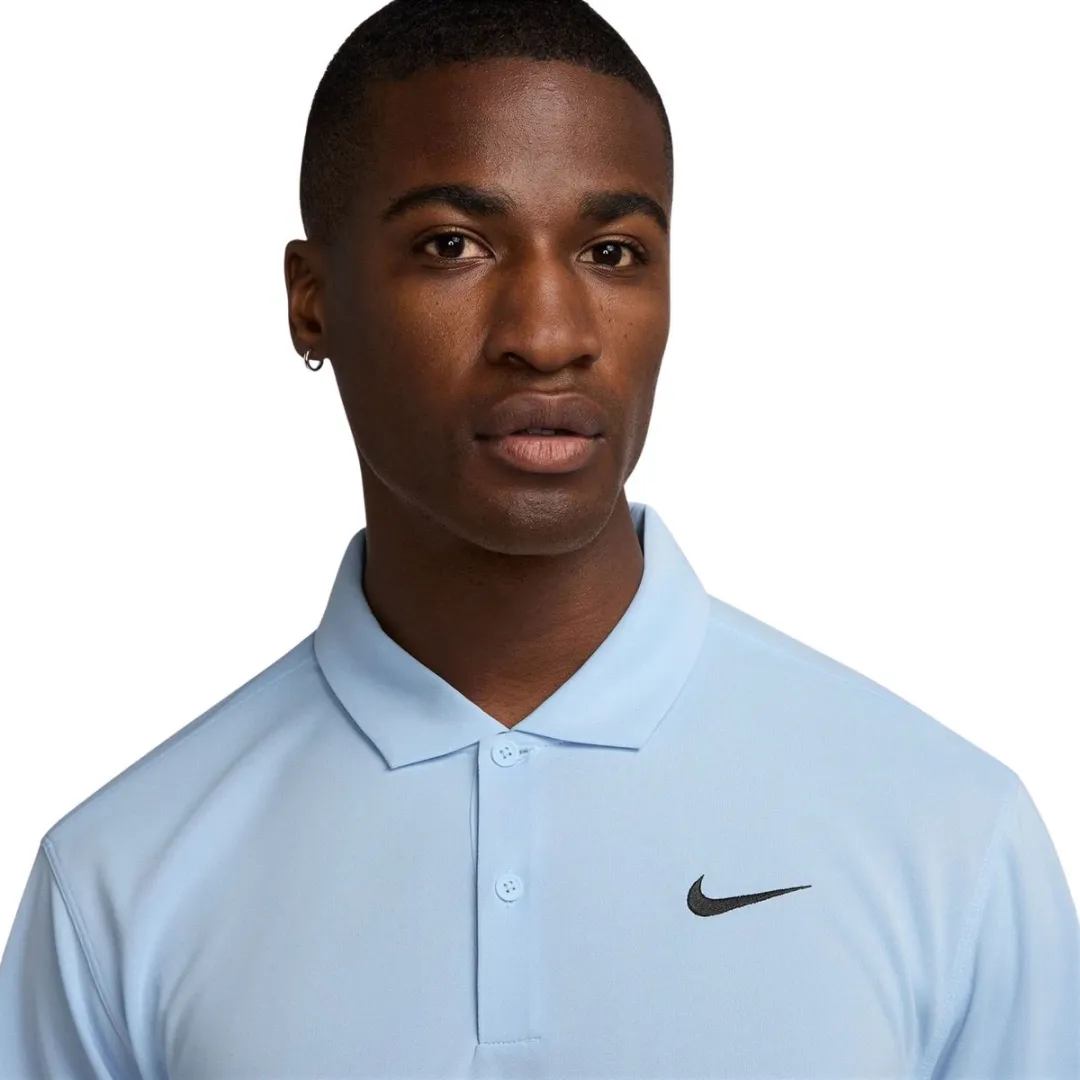 Nike Court Dri-FIT Polo Heren - Lichtblauw