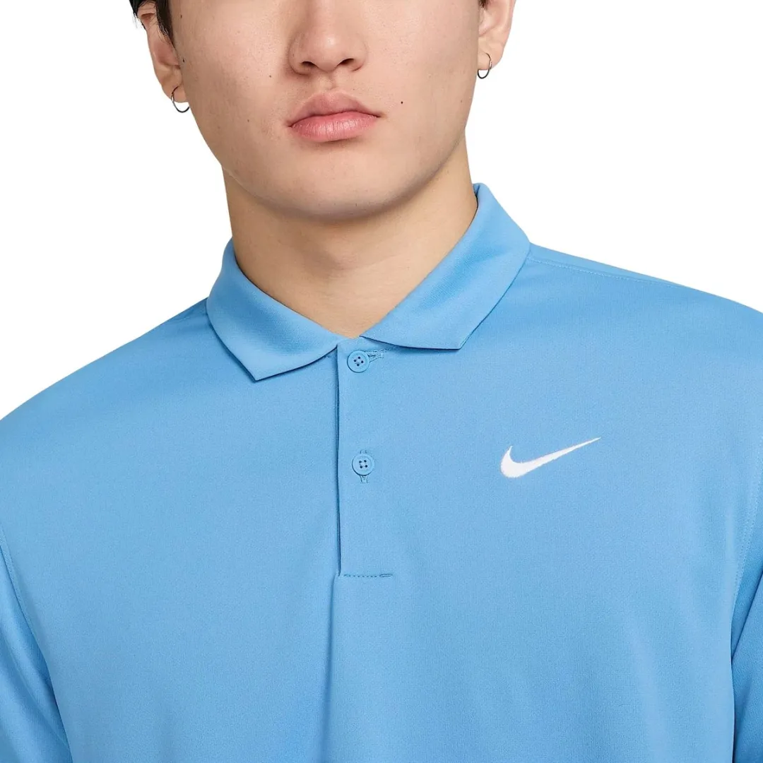 Nike Court Dri-FIT Polo Heren - Lichtblauw