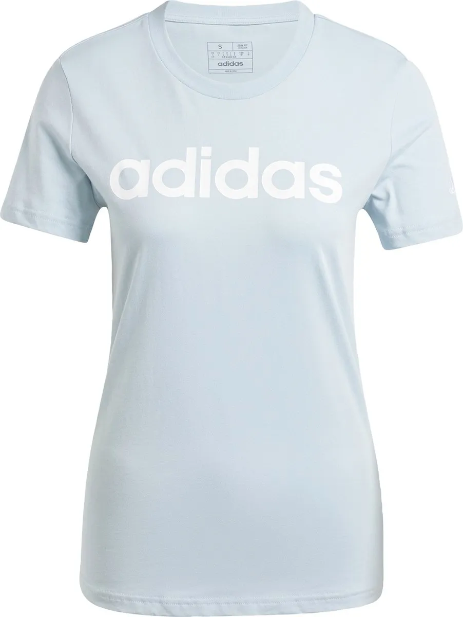adidas Essentials Slim Logo T-shirt IY9188 - Blauw S