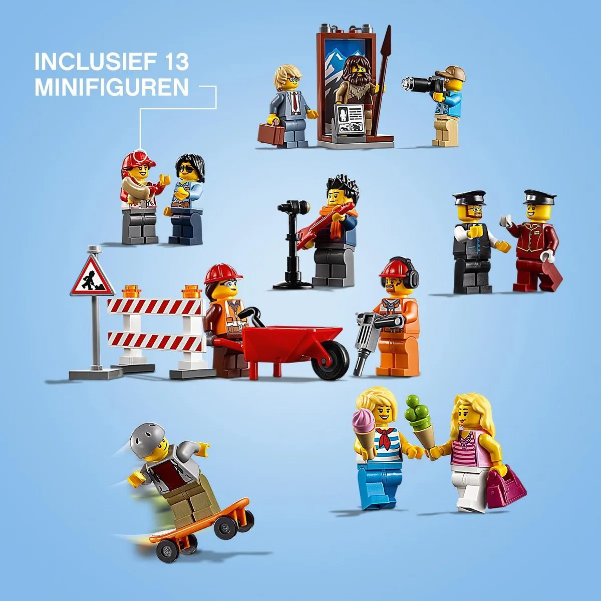 LEGO City Hoofdstad 60200 - 1211 Stukken - 13 Minifiguren - afbeelding 3 van 6