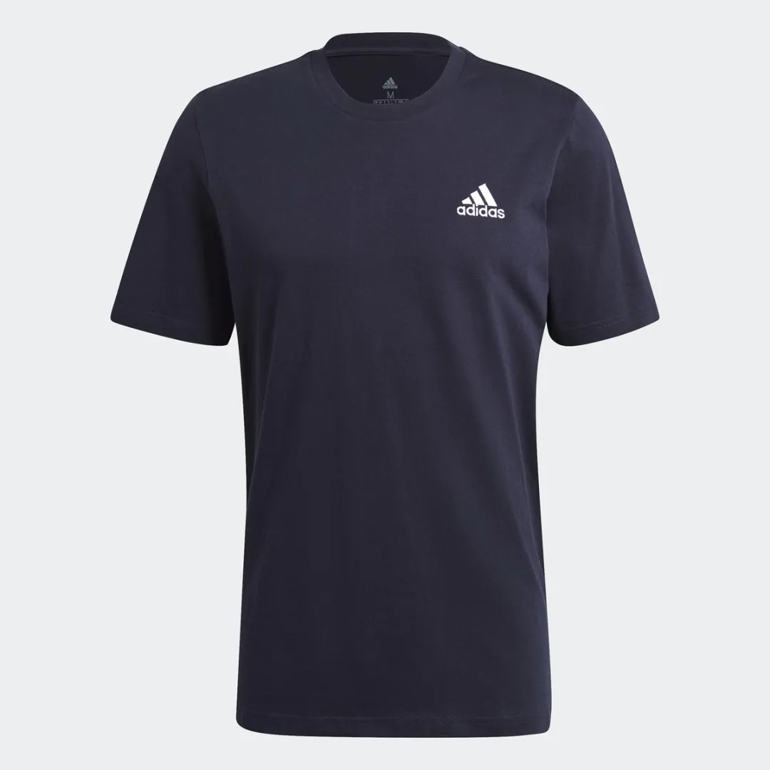 adidas Essentials Embroidered T-shirt GK9649 - Heren - Blauw