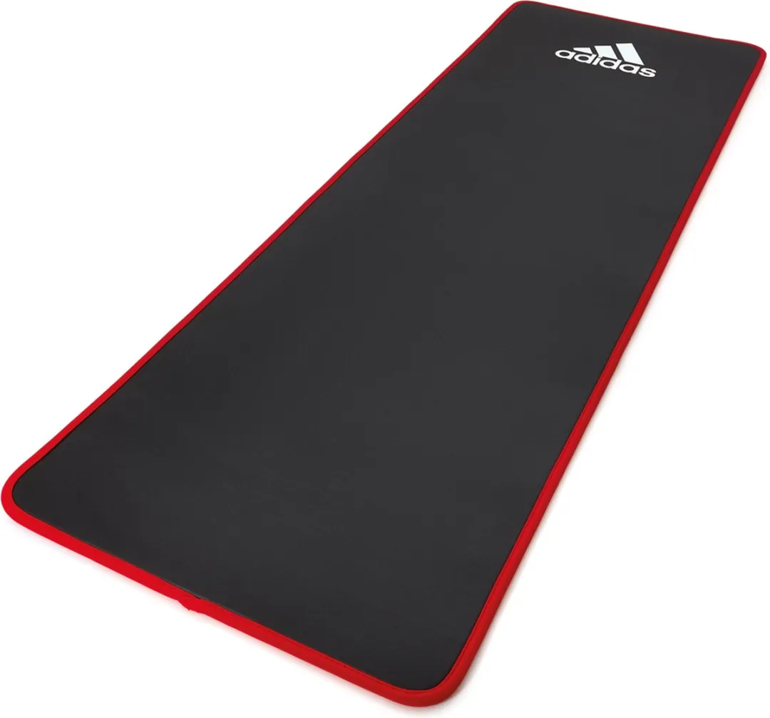 adidas Core Fitnessmat 183x61cm - Zwart/Rood