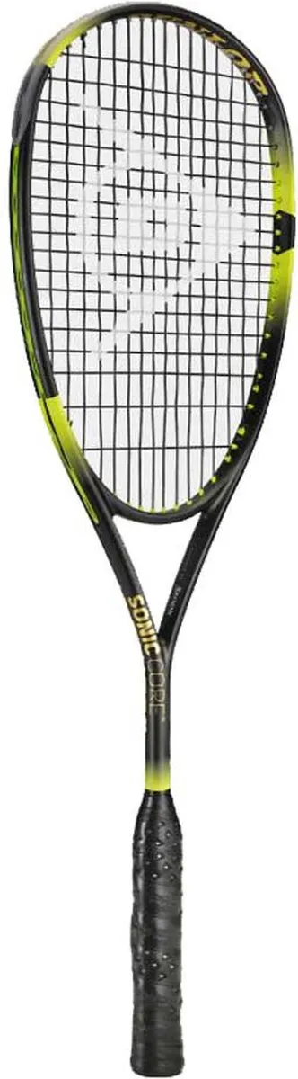 Dunlop Sonic Core Ultimate 132 Squashracket - Zwart/Geel