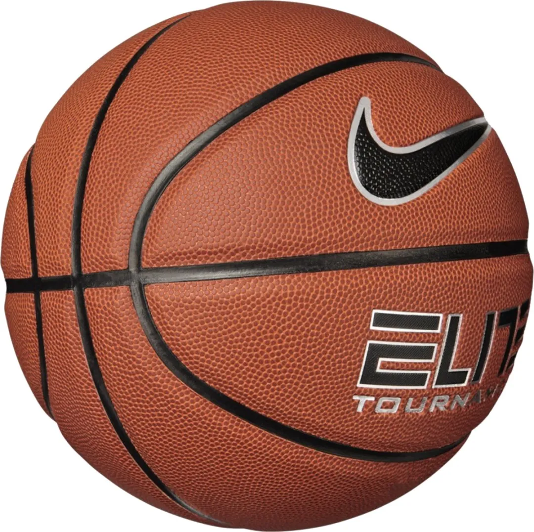 Nike Elite Tournament Basketbal 5 - Oranje/Zwart/Zilver