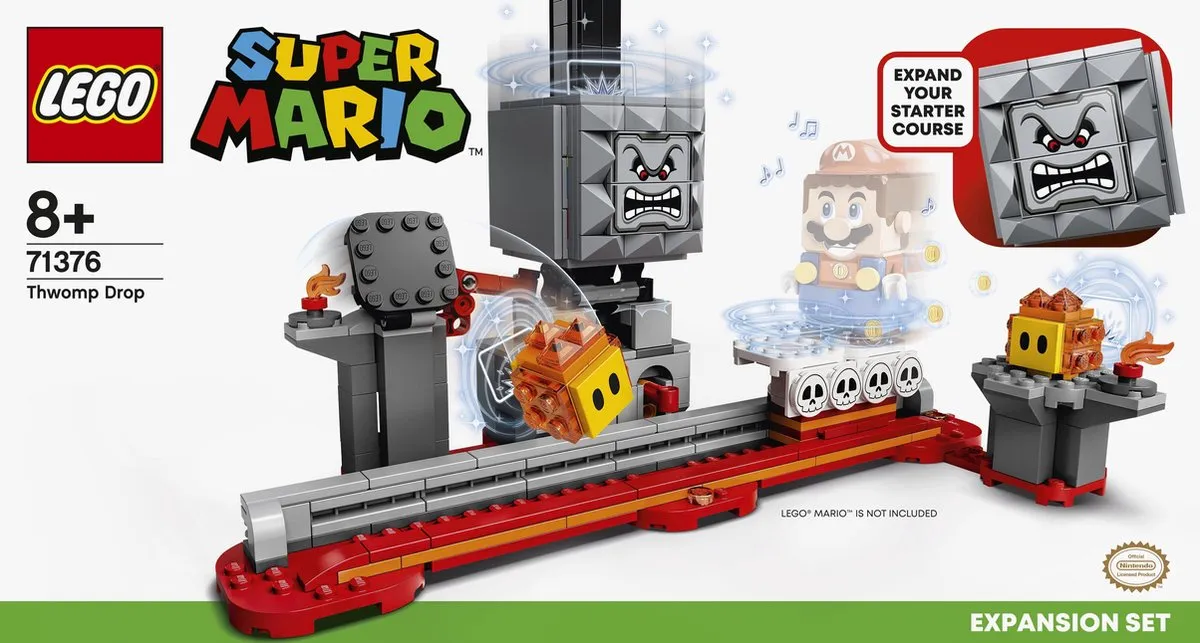LEGO Super Mario Uitbreidingsset De val van Thwomp - 374 Stukken - afbeelding 2 van 6