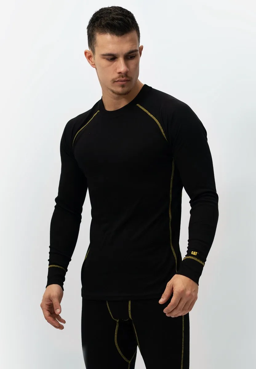 Caterpillar Thermoshirt Heren Lange Mouw - Maat L - Zwart