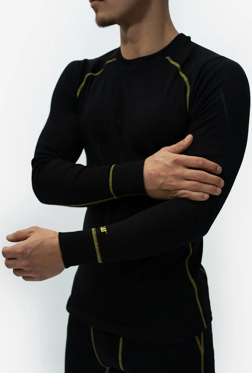 Caterpillar Thermoshirt Heren Lange Mouw - Maat L - Zwart
