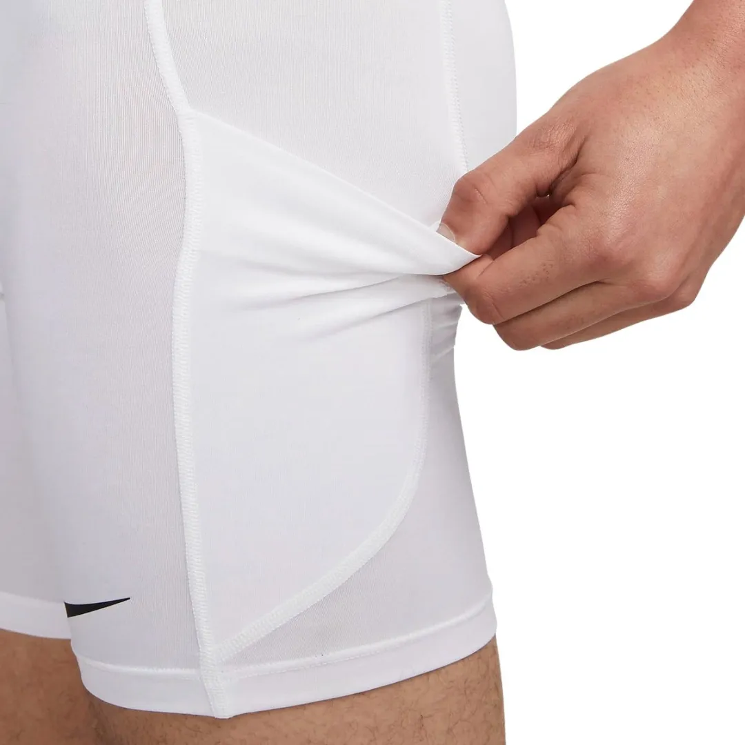 Nike Pro Dri-FIT Short Heren FB7958-100 - XXL - Wit/Zwart