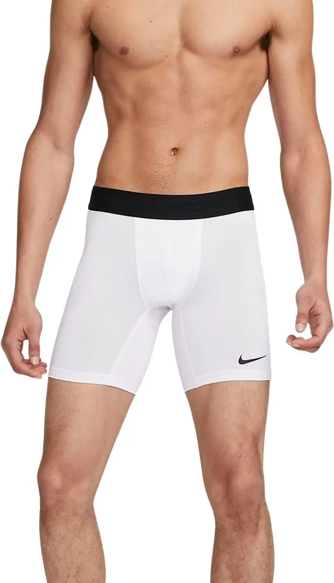 Nike Pro Dri-FIT Short Heren FB7958-100 - XXL - Wit/Zwart