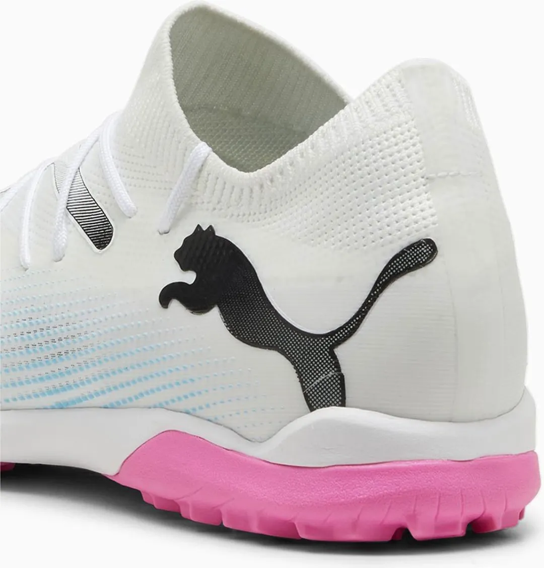 PUMA Future 7 Match TT Voetbalschoenen AG - 42 - Wit/Zwart/Roze