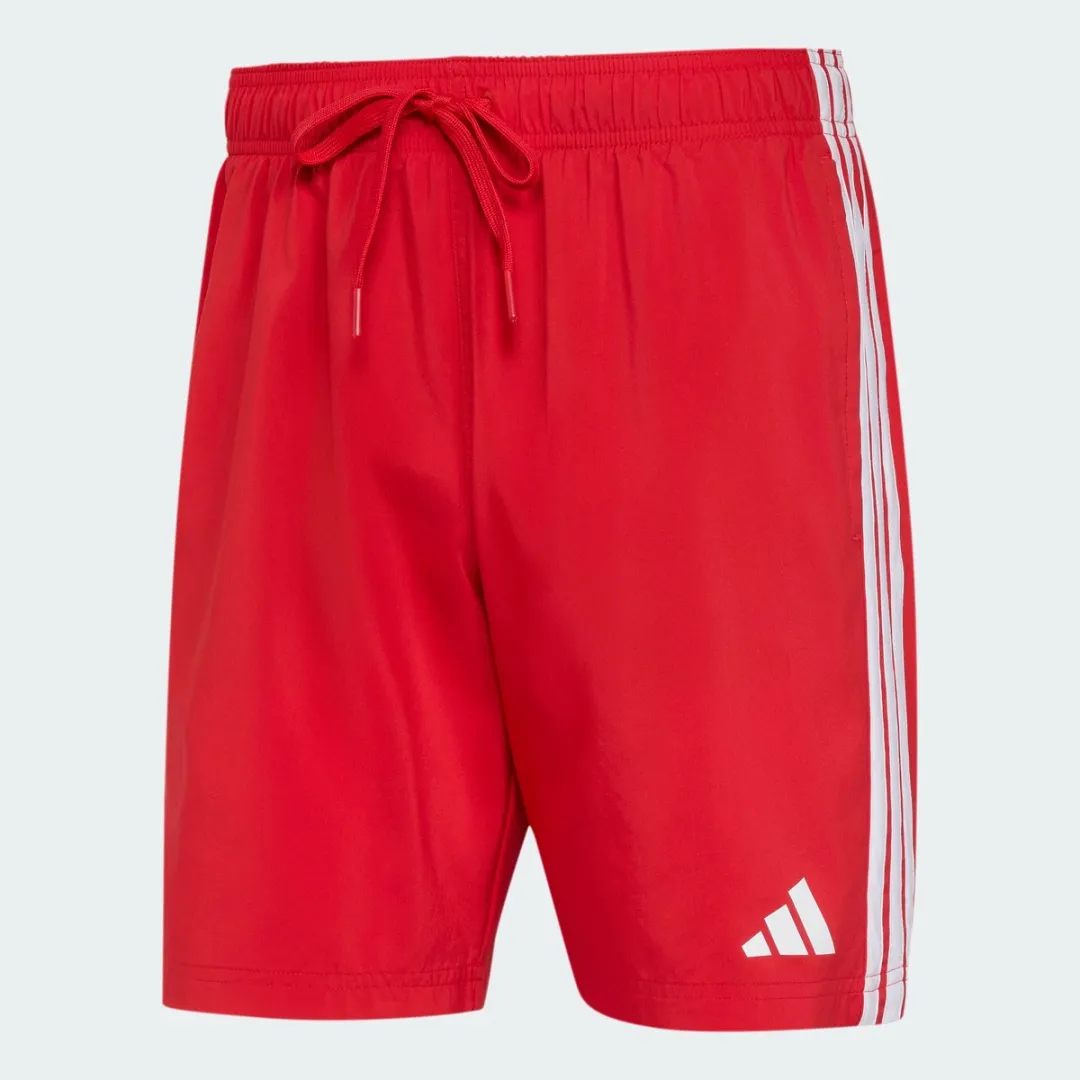 adidas 3-Stripes Zwemshort 8-inch JD4232 - Heren - Rood - afbeelding 6 van 6