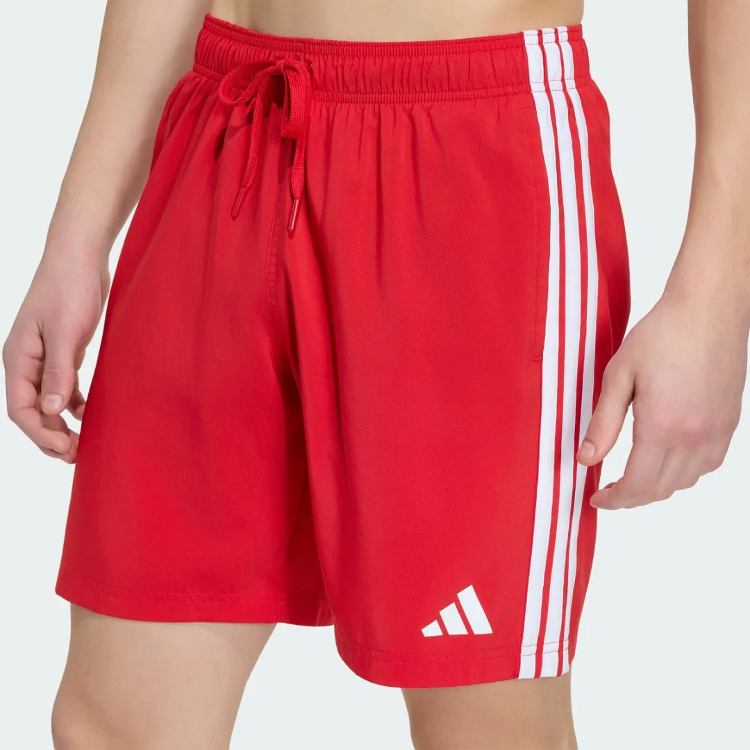 adidas 3-Stripes Zwemshort 8-inch JD4232 - Heren - Rood