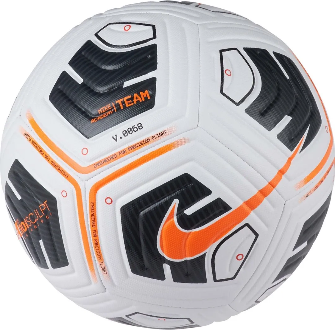Nike Academy Team Voetbal - Maat 5 - Wit/Zwart/Neon Geel