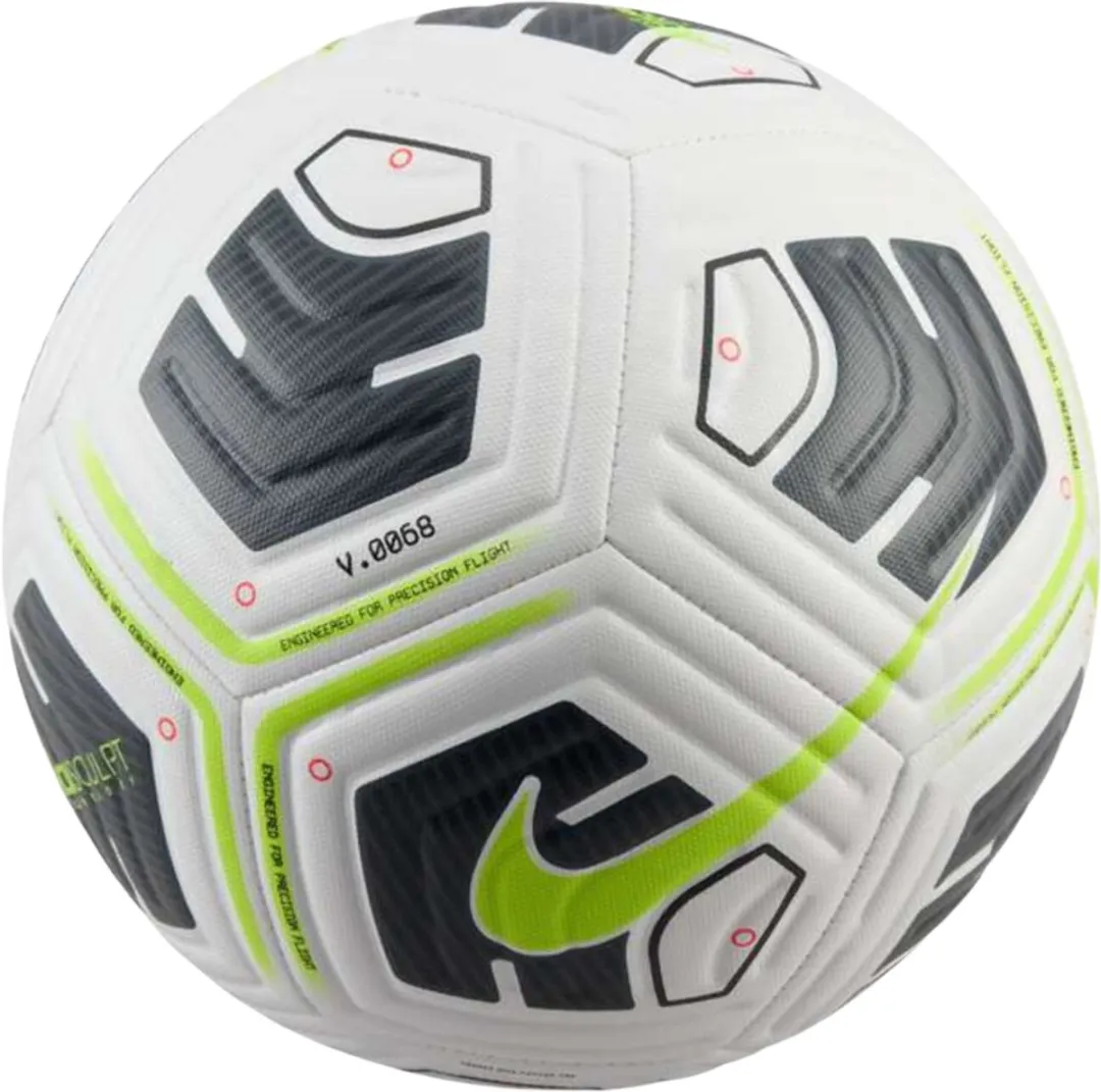 Nike Academy Team Voetbal - Maat 5 - Wit/Zwart/Neon Geel