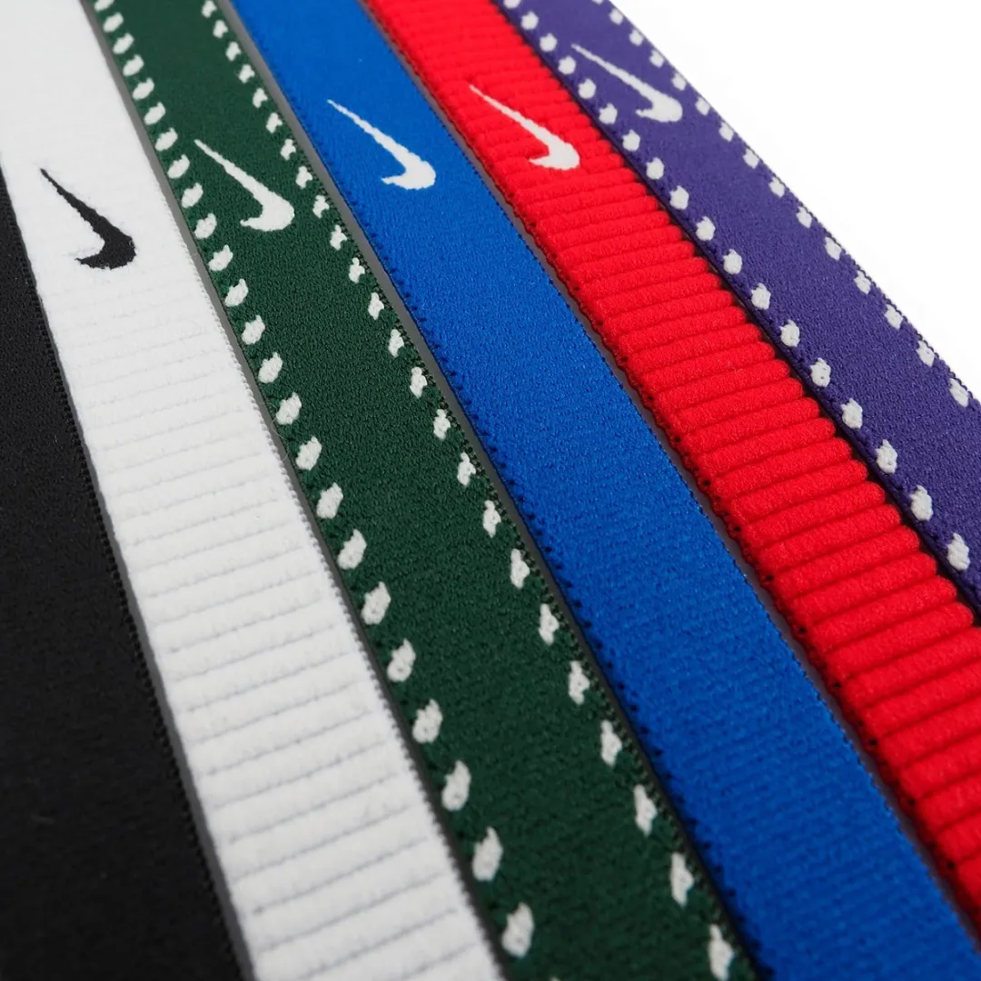 Nike Flex Classic Haarband - 6 Stuks Blauw/Rood