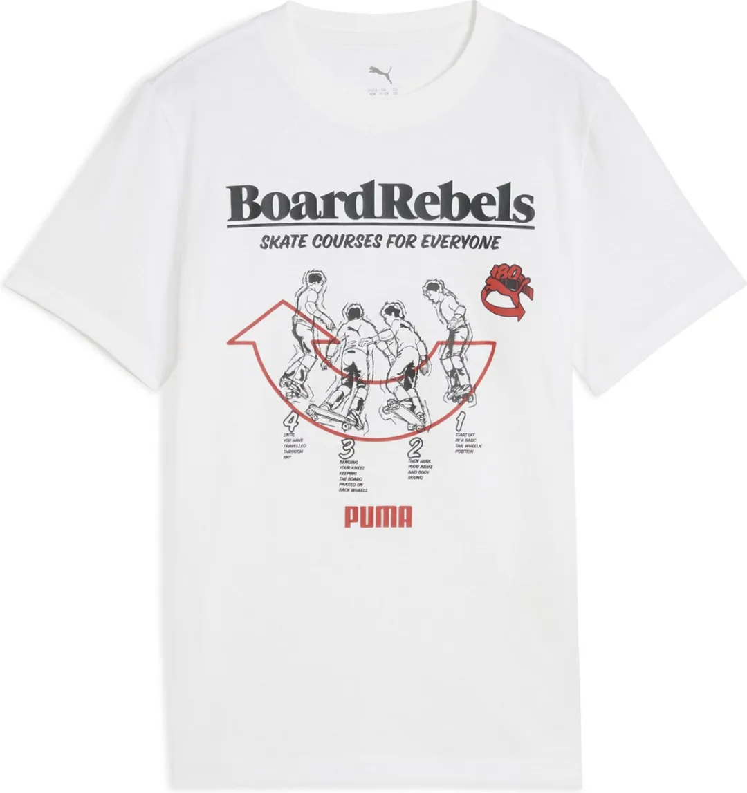 PUMA MID90S Graphic Tee I B Jongens Sportshirt - Puma White