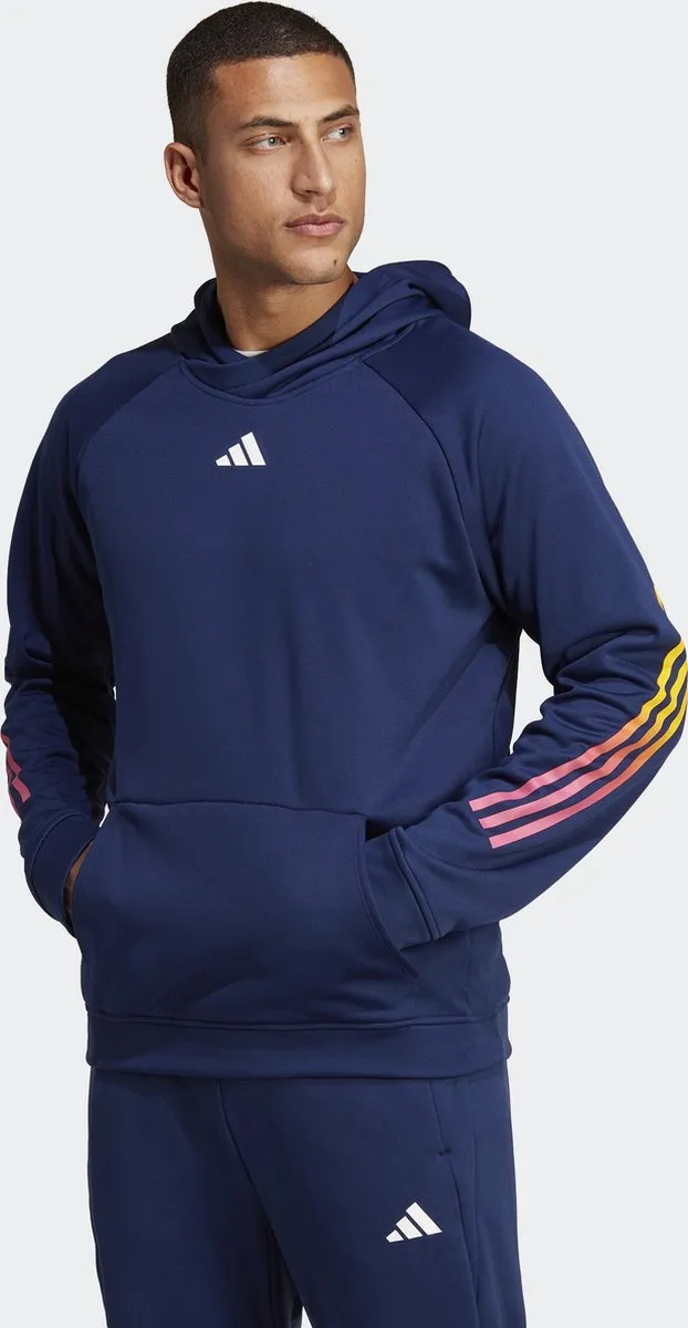 Adidas Performance Train Icons Hoodie - Blauw S