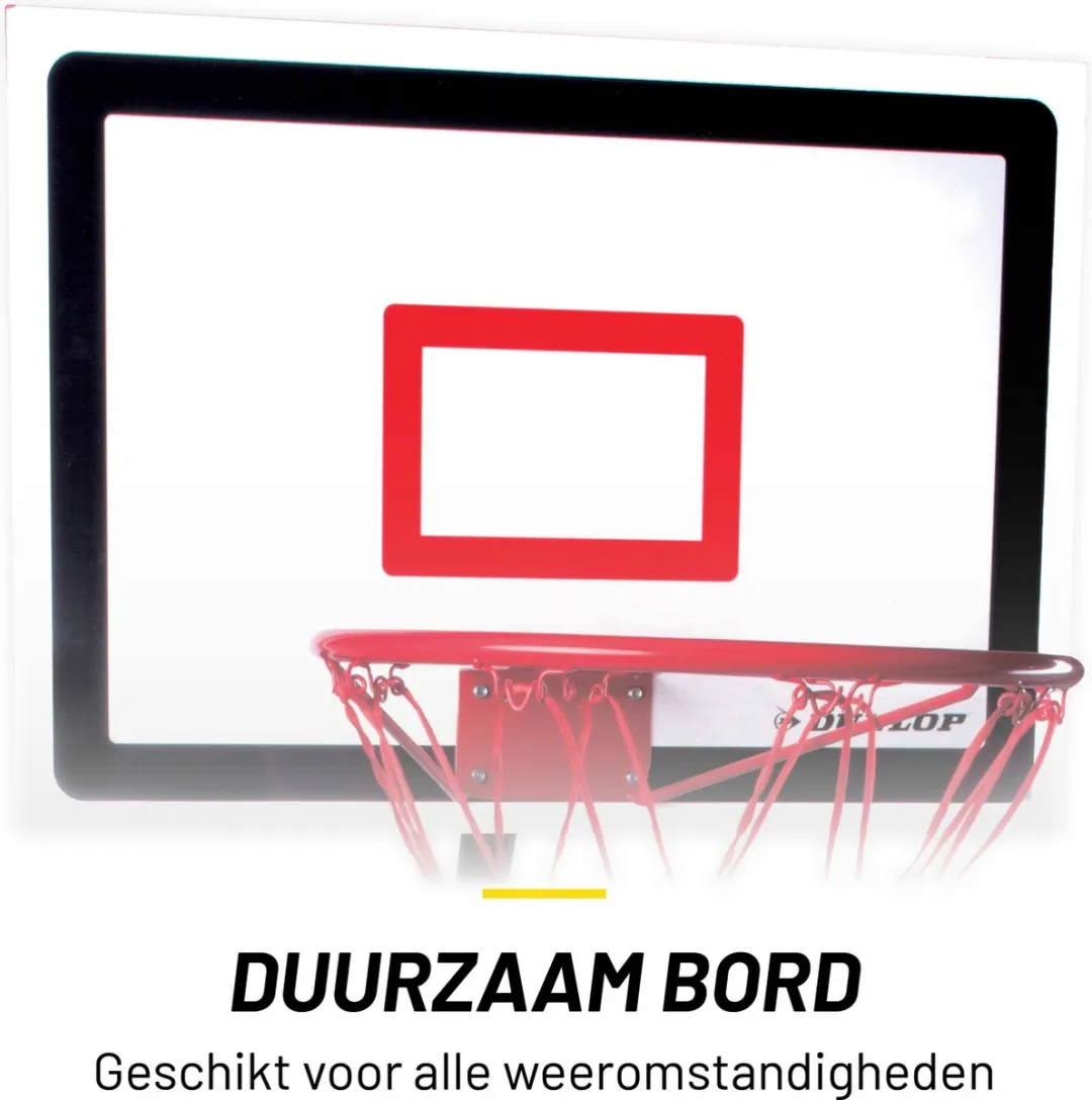 Dunlop Basketbalset Junior - 165-205cm - Zwart/Wit/Rood