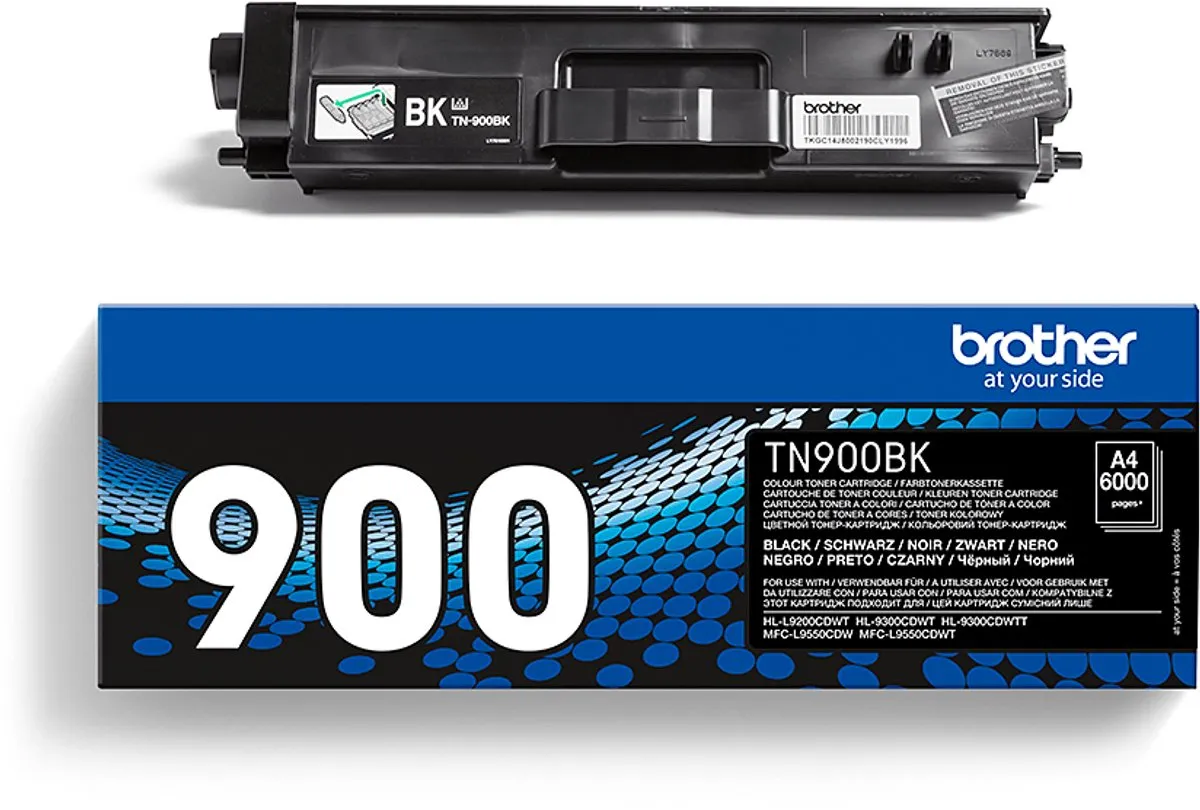 Brother TN-900BK Toner - 6000 pagina's - Zwart