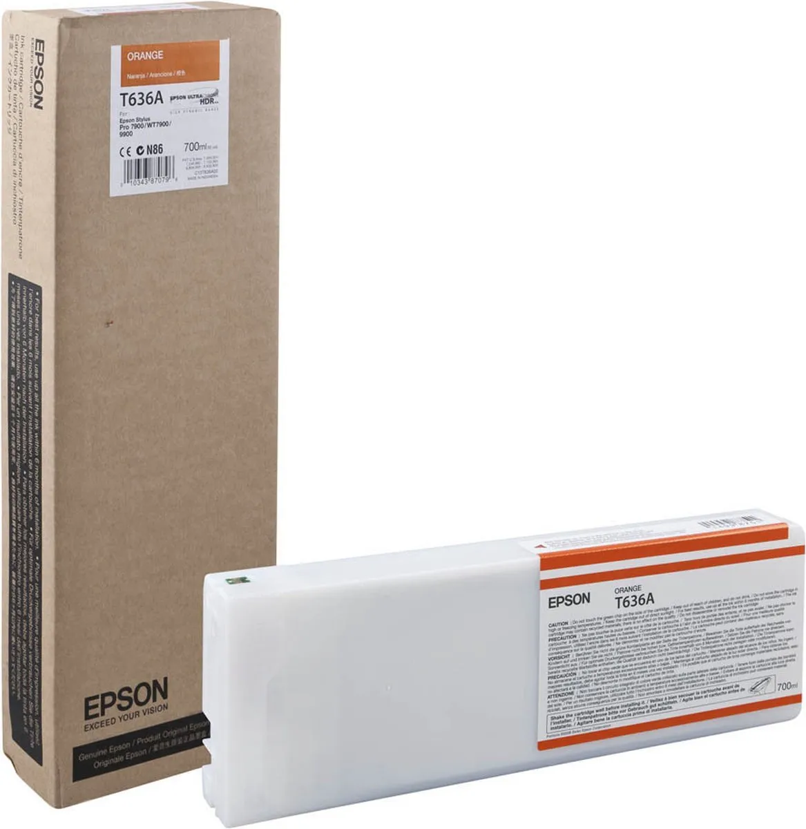 Epson T636A Inktcartridge - 700ml - Oranje