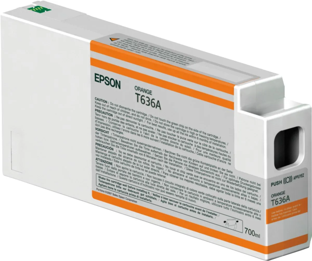 Epson T636A Inktcartridge - 700ml - Oranje