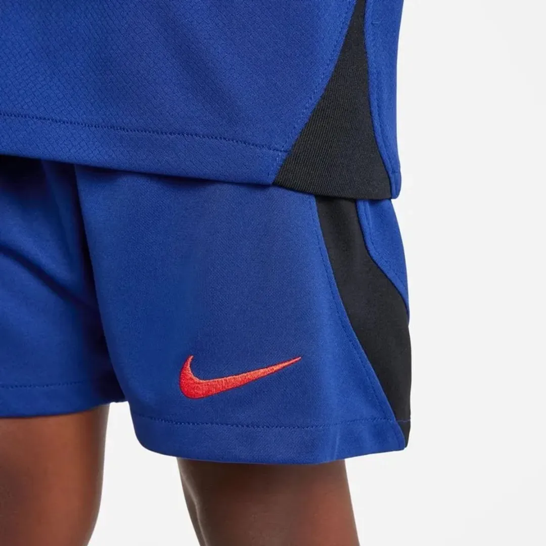 Nike KNVB Kids Uit Tenue 24-25 - Maat 122/128 - Blauw Oranje