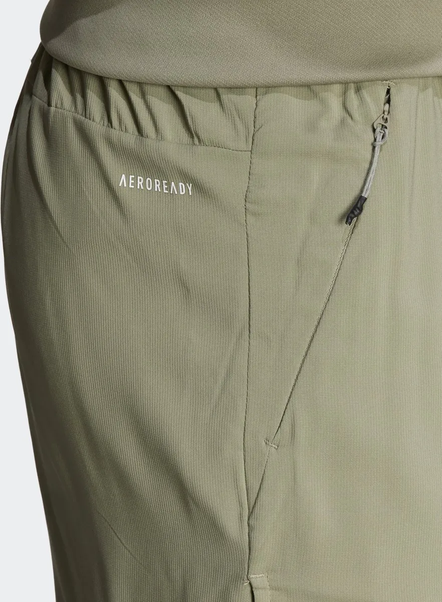 adidas Performance Train Icons 3-Stripes Short - Groen S - afbeelding 6 van 6