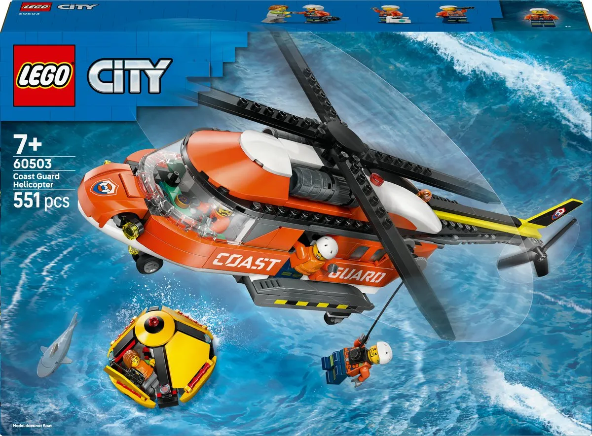 LEGO City Kustwacht Reddingshelikopter 60503 - 551 Stukken - 4 Minifiguren
