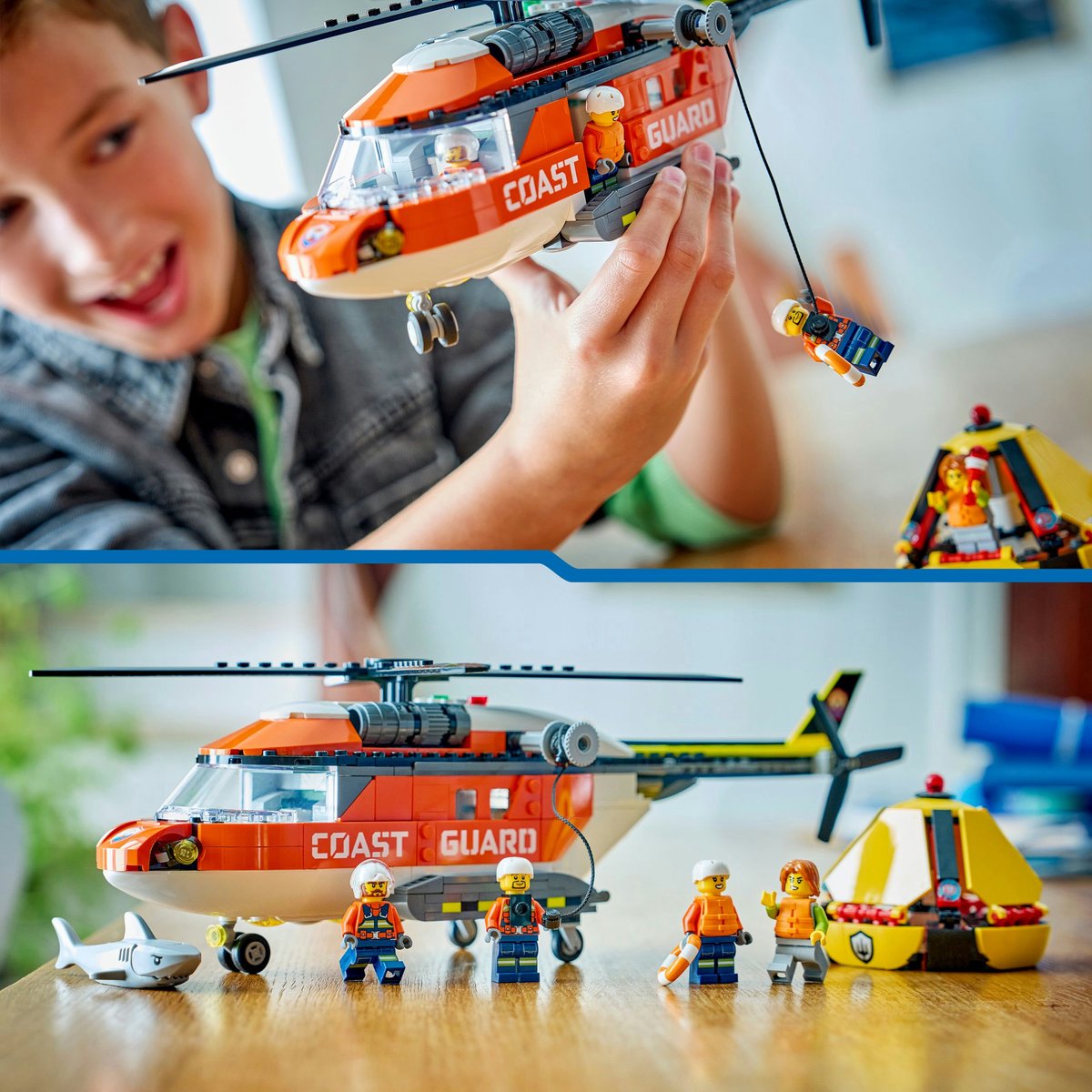LEGO City reddingshelikopter kustwacht - speelset voor kinderen.