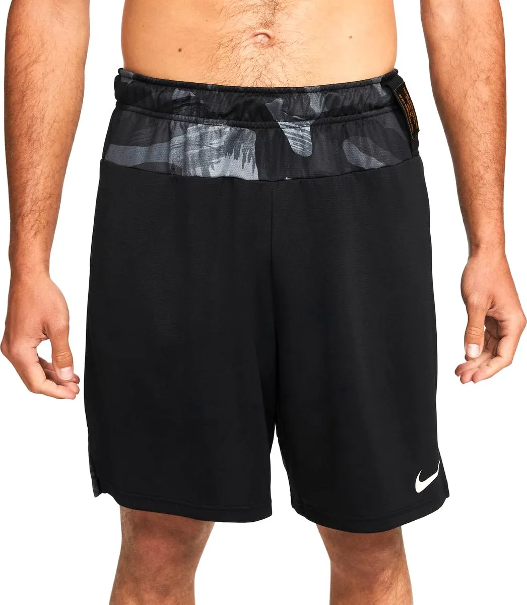 Nike Dri-FIT Knit 6.0 Sportbroek Short - Maat S - Zwart/Grijs