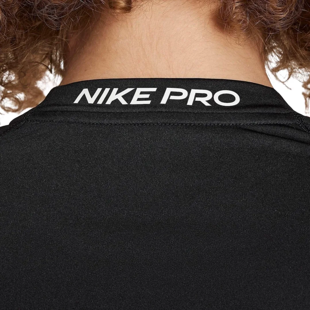Nike Pro Dri-FIT LS Shirt Junior 116 - Zwart