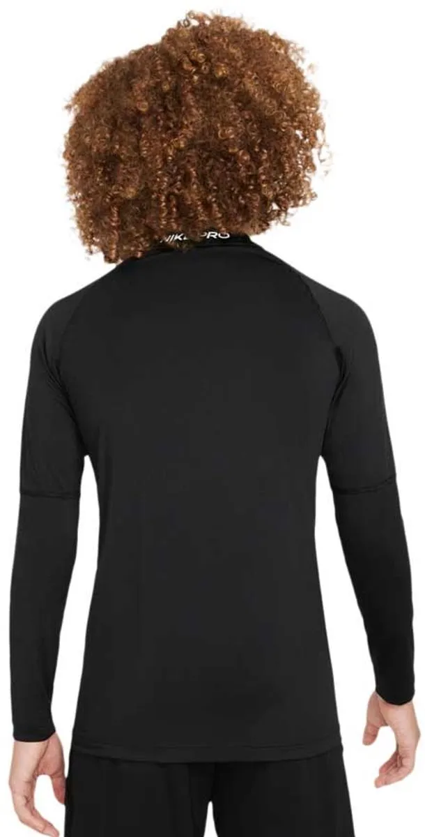 Nike Pro Dri-FIT LS Shirt Junior 116 - Zwart