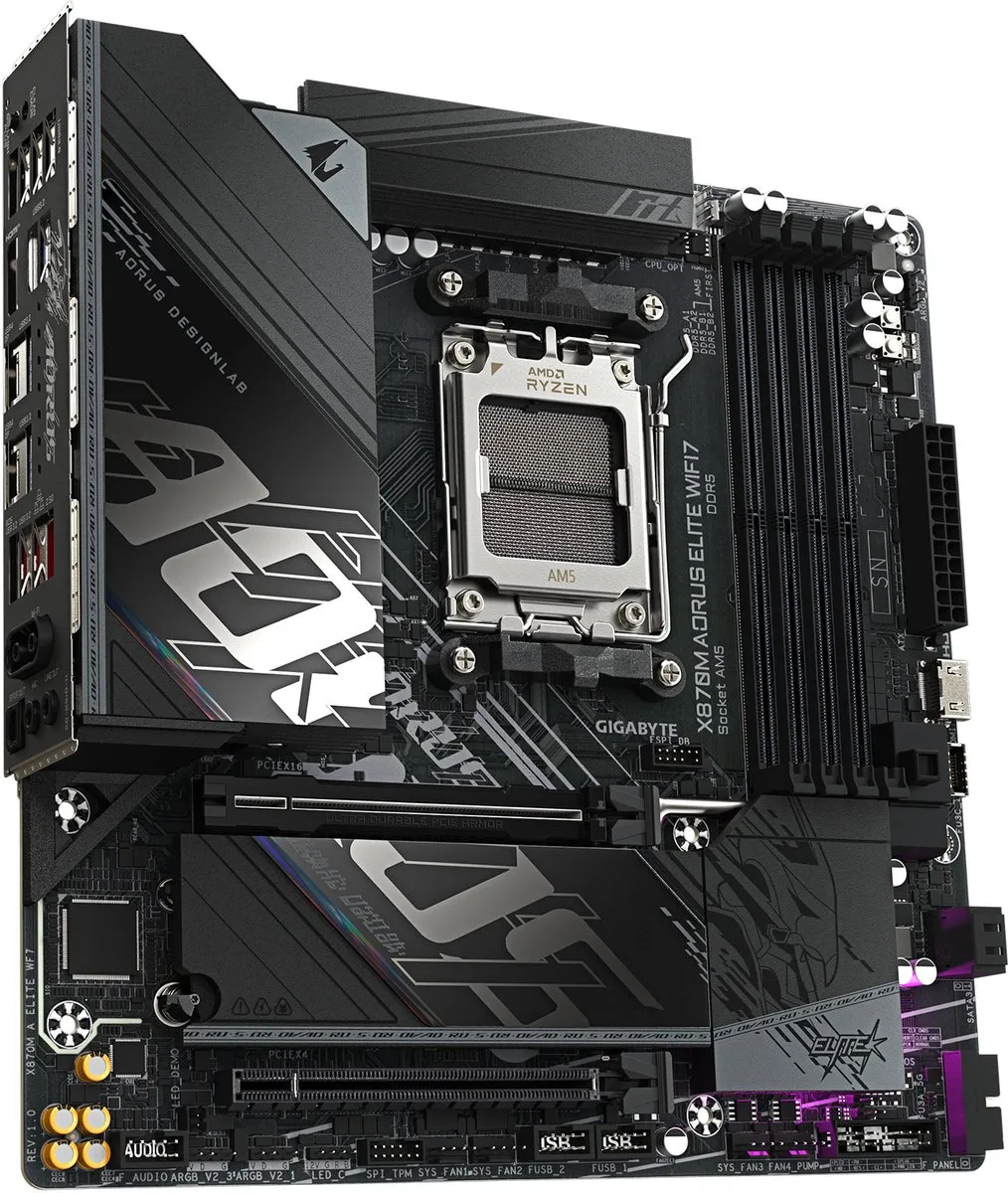 Gigabyte X870M Aorus Elite Wifi7 - AM5 Micro ATX